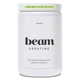 BEAM frasco delantero del producto mostrando diseño y beneficios de fuerza