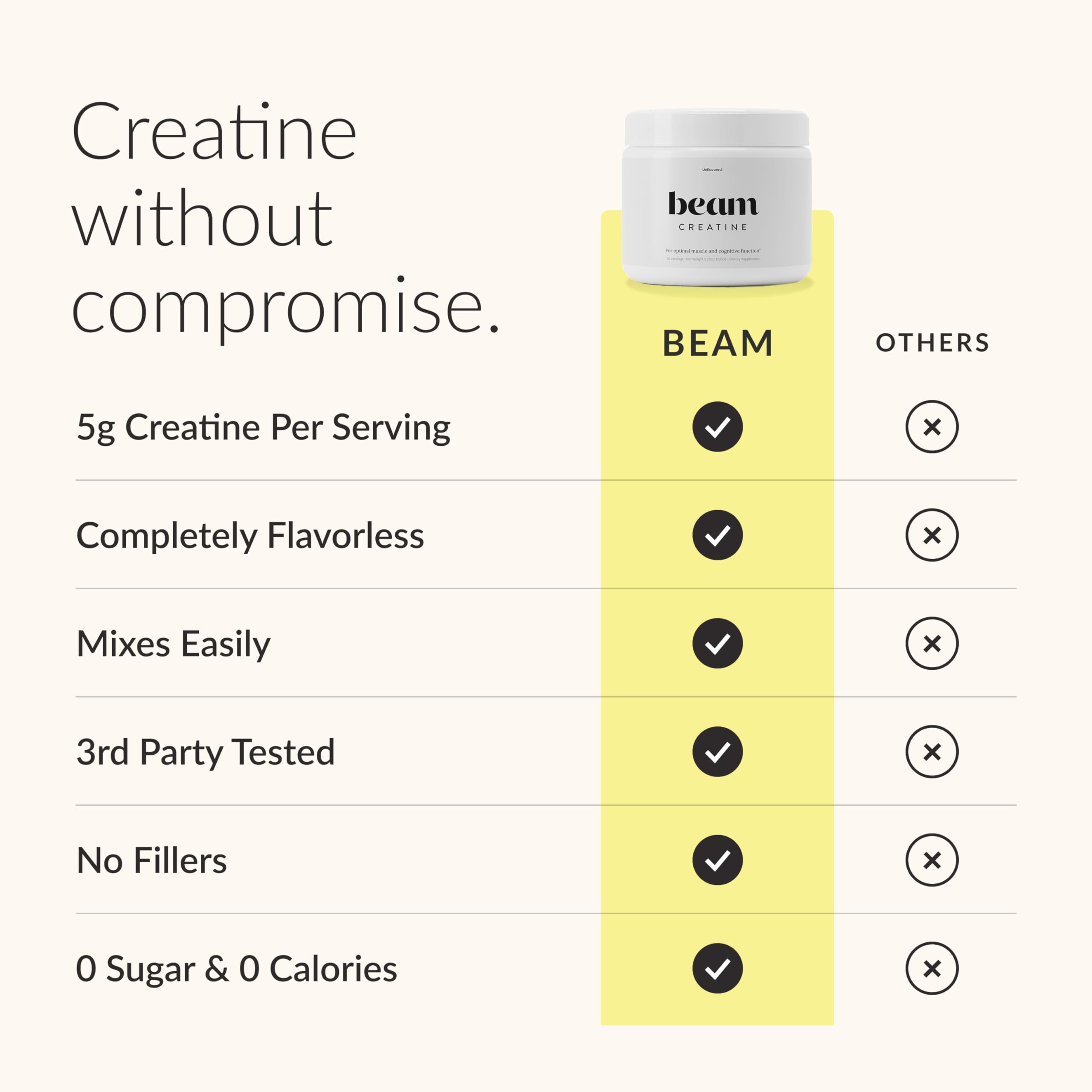 Deportista mezclando BEAM creatina en batido para energía antes del entrenamiento