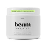 BEAM frasco frontal mostrando diseño limpio y dosis clara