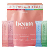 BEAM envase frontal mostrando diseño y porciones claras