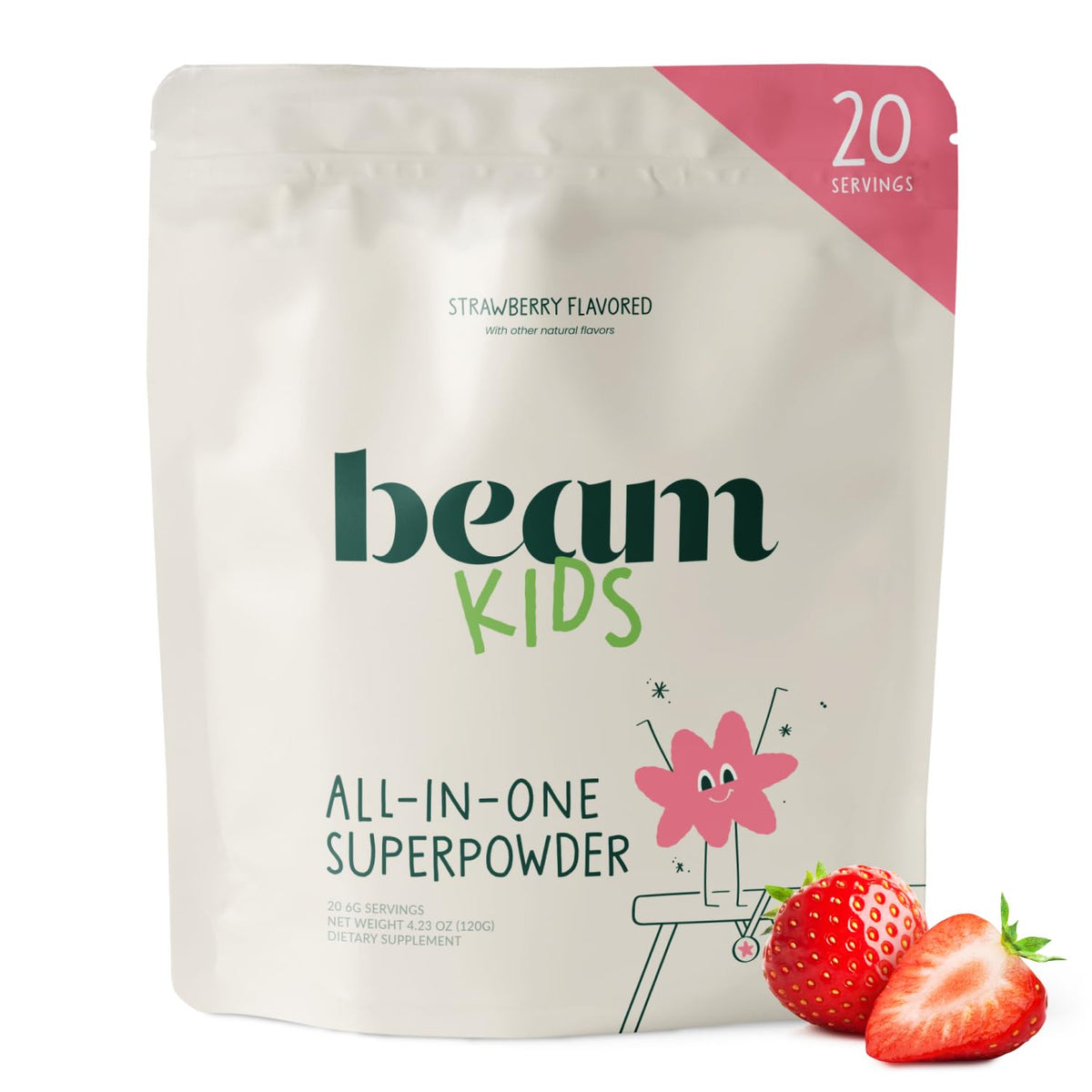 BEAM envase frontal mostrando diseño y beneficios visuales