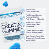 Bear Balanced primer plano de textura de gominola para masticar con pureza