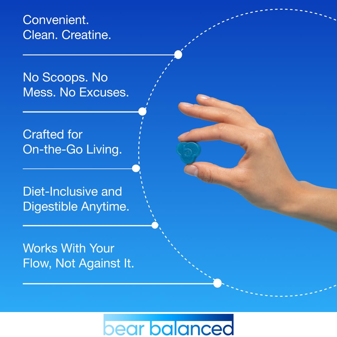 Bear Balanced gominolas en mesa estilo de vida para uso diario conveniente