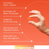 Bear Balanced escena lifestyle en rutina matutina transmitiendo practicidad