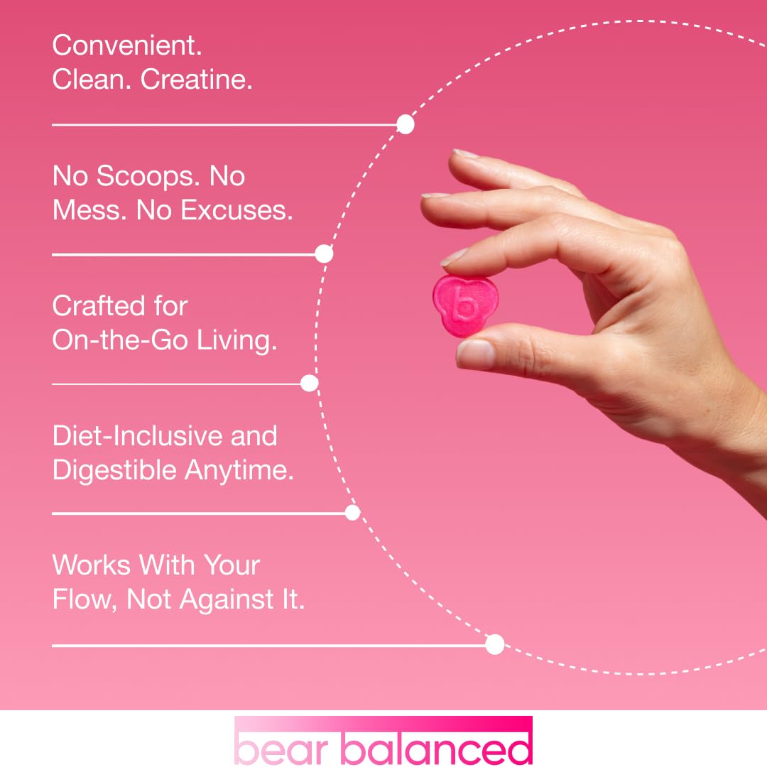 Bear Balanced porción de gomitas en cuenco transparente para servir fácil