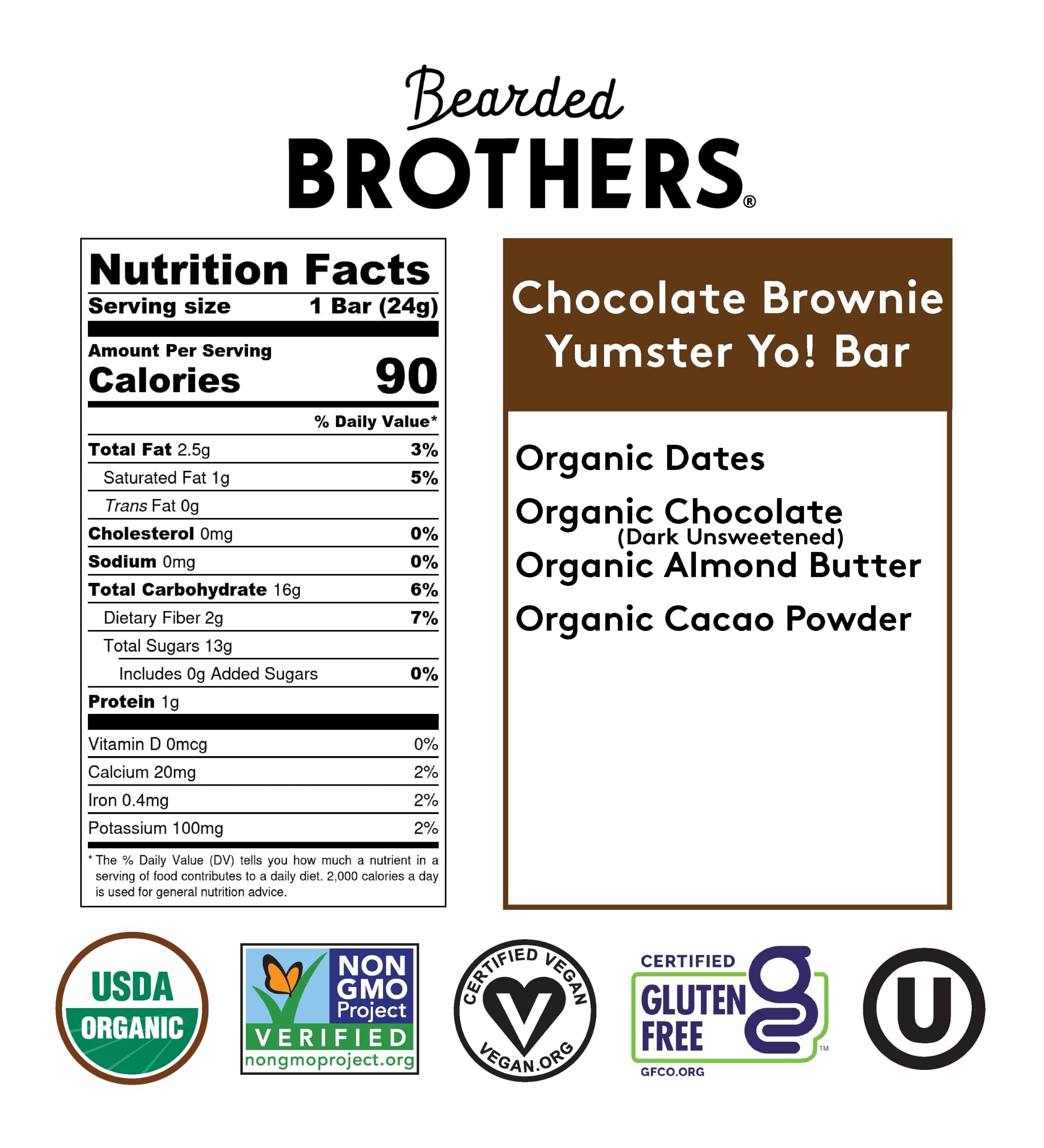 Bearded Brothers barra dentro de lonchera escolar para snack saludable