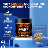 BEAST BITES envase abierto con gomitas destacadas, beneficio conveniencia diaria