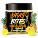 BEAST BITES frasco frontal mostrando 135 gomitas con beneficio conveniencia