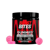 BEAST BITES frente del envase mostrando 75 gominolas y certificaciones