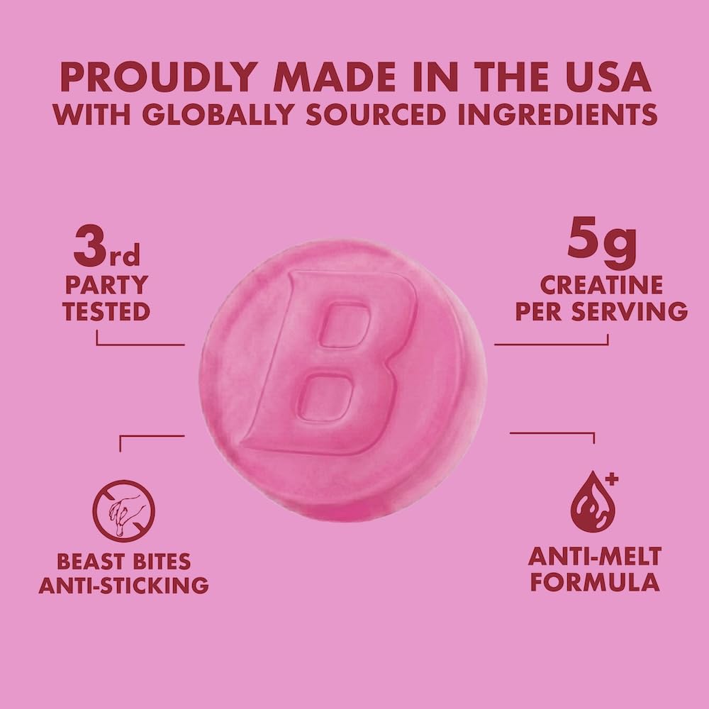 BEAST BITES gominolas en mano para tomar, comodidad y facilidad de uso en movimiento