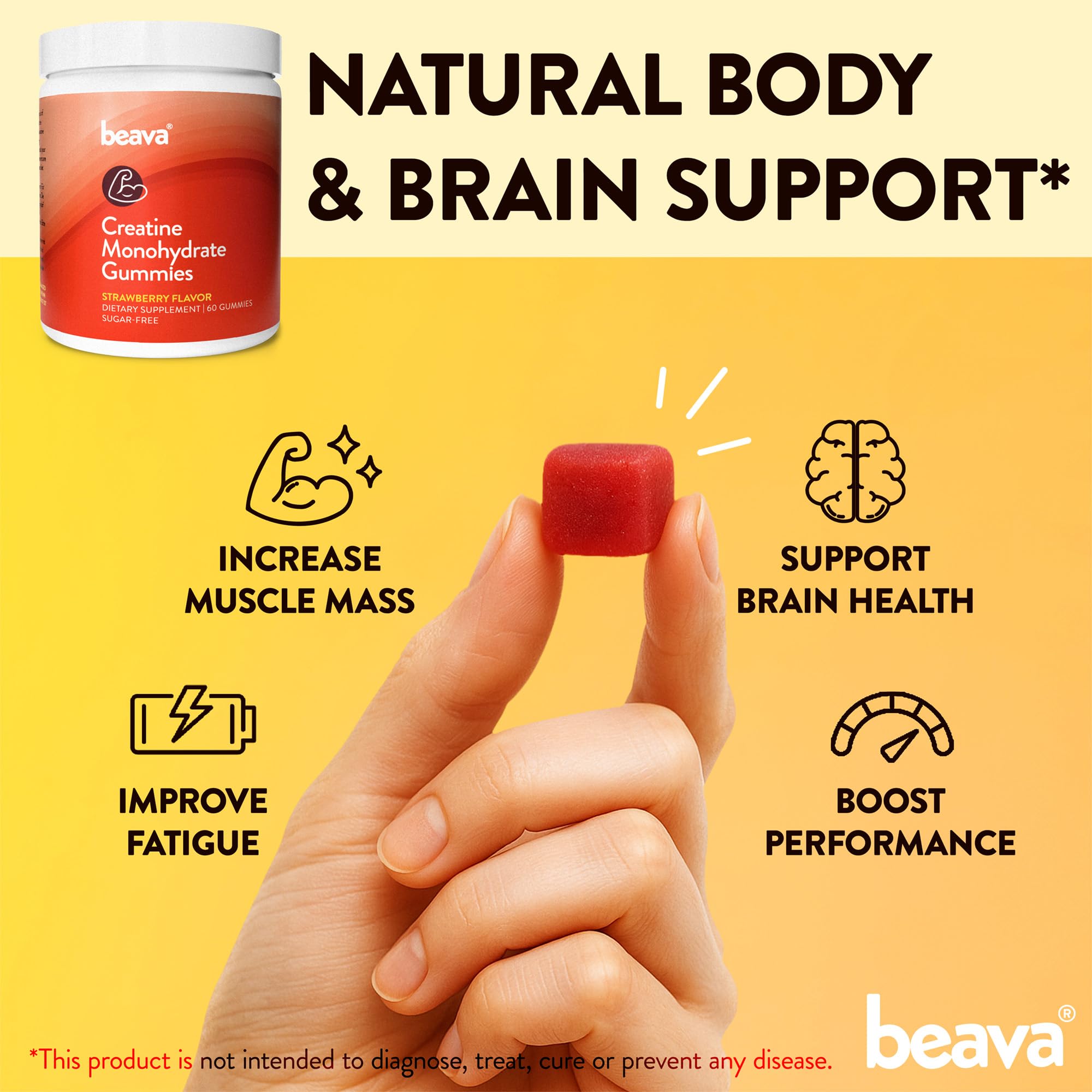 beava persona tomando gominolas durante entrenamiento para rápida suplementación