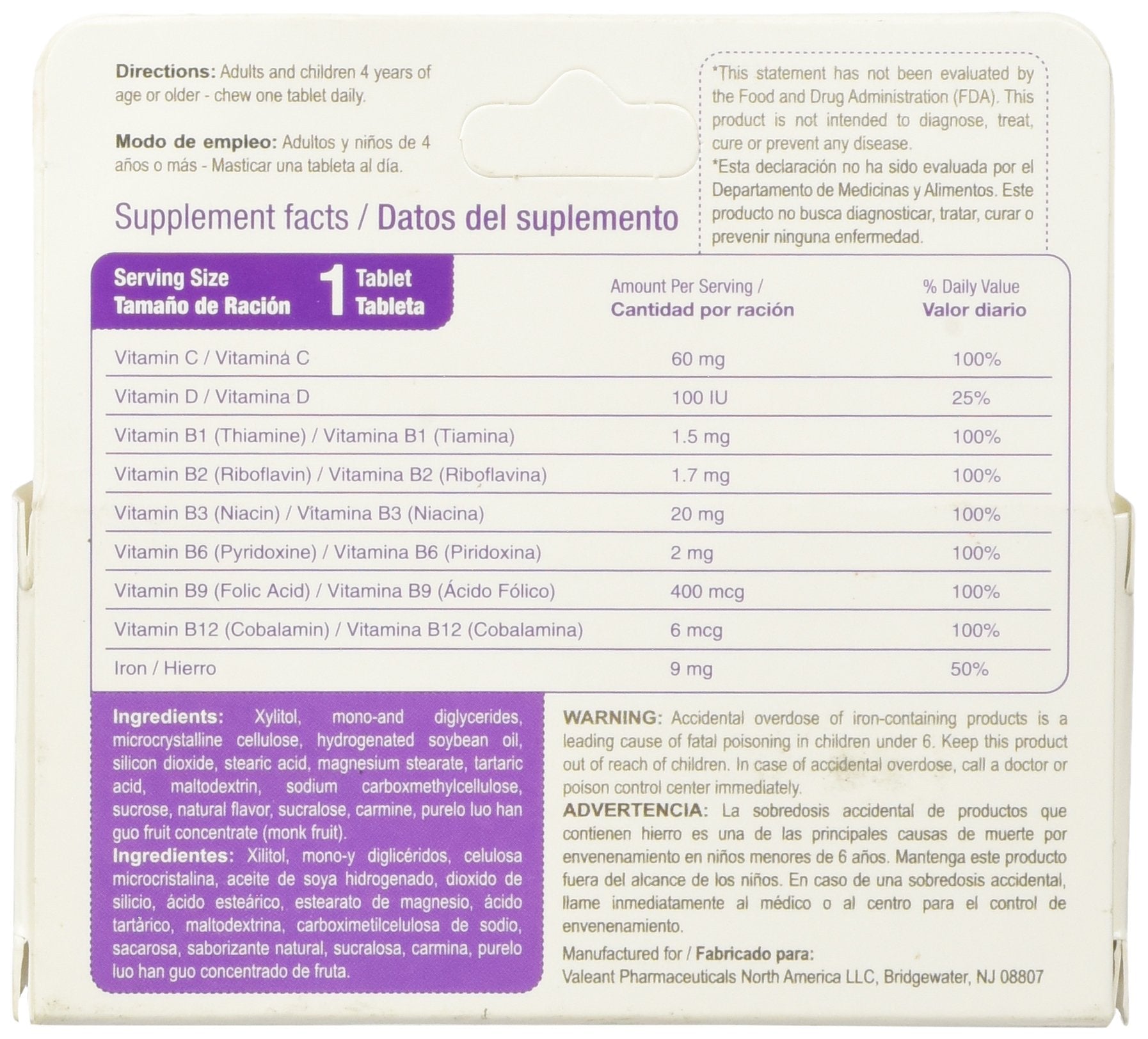 Bedoyecta primer plano tableta masticable detalle textura fácil aceptación