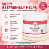 BeeFriendly etiqueta con ingredientes orgánicos certificados USDA