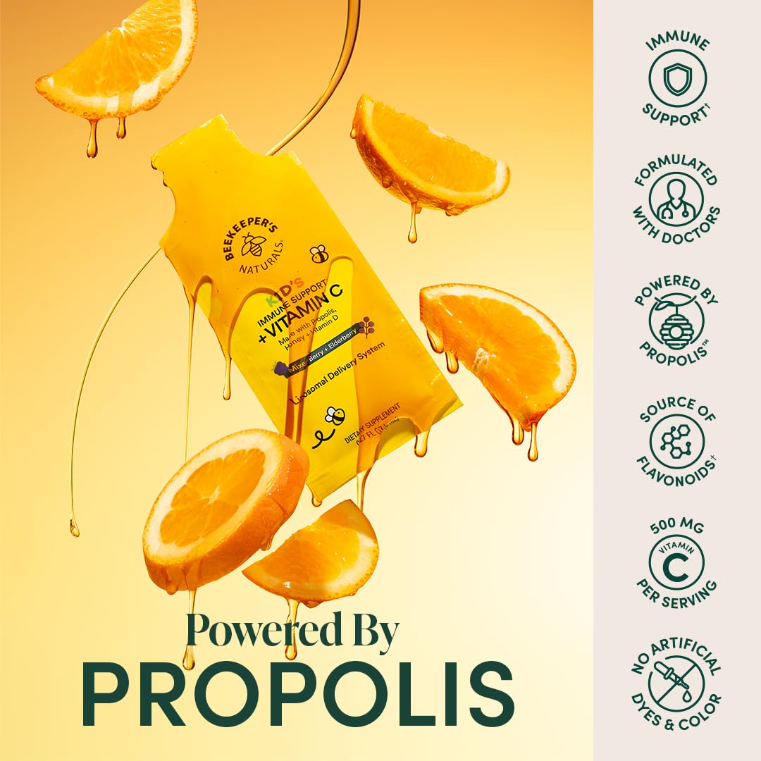 Beekeeper's Naturals primer plano de un sobre mostrando fácil apertura