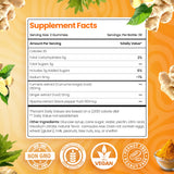Primer plano textura de gominola de BeElevated sabor durazno, detalle masticable y aspecto natural