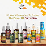 Beelife etiqueta con sellos kosher e ISO22000 para confianza