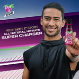 BEET IT primer plano del jugo de remolacha mostrando textura natural y pureza