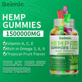BEIMIC primer plano de textura de gomita, muestra consistencia y calidad visual