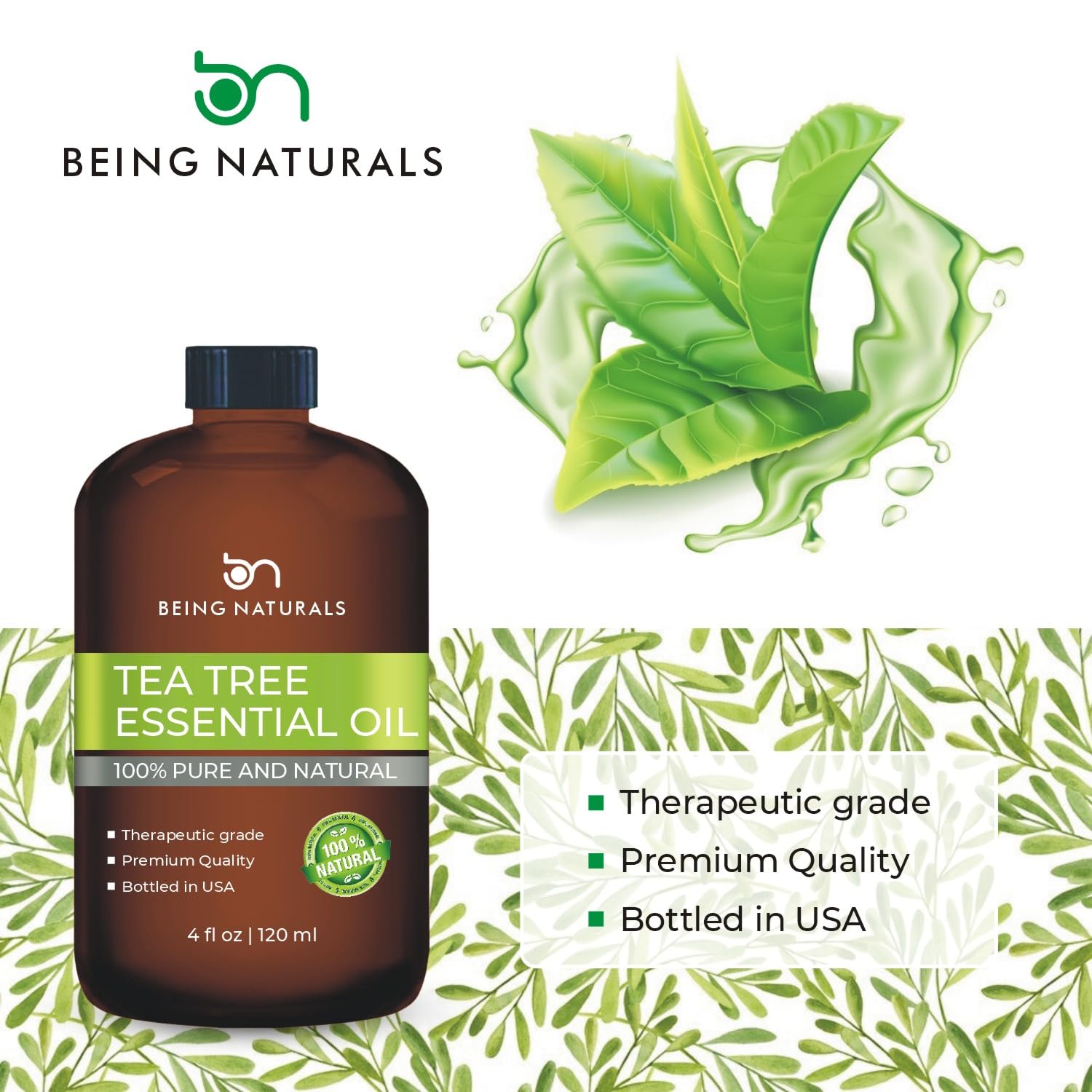 Being Naturals uso mezclado en champú para cuidado capilar y aplicación fácil