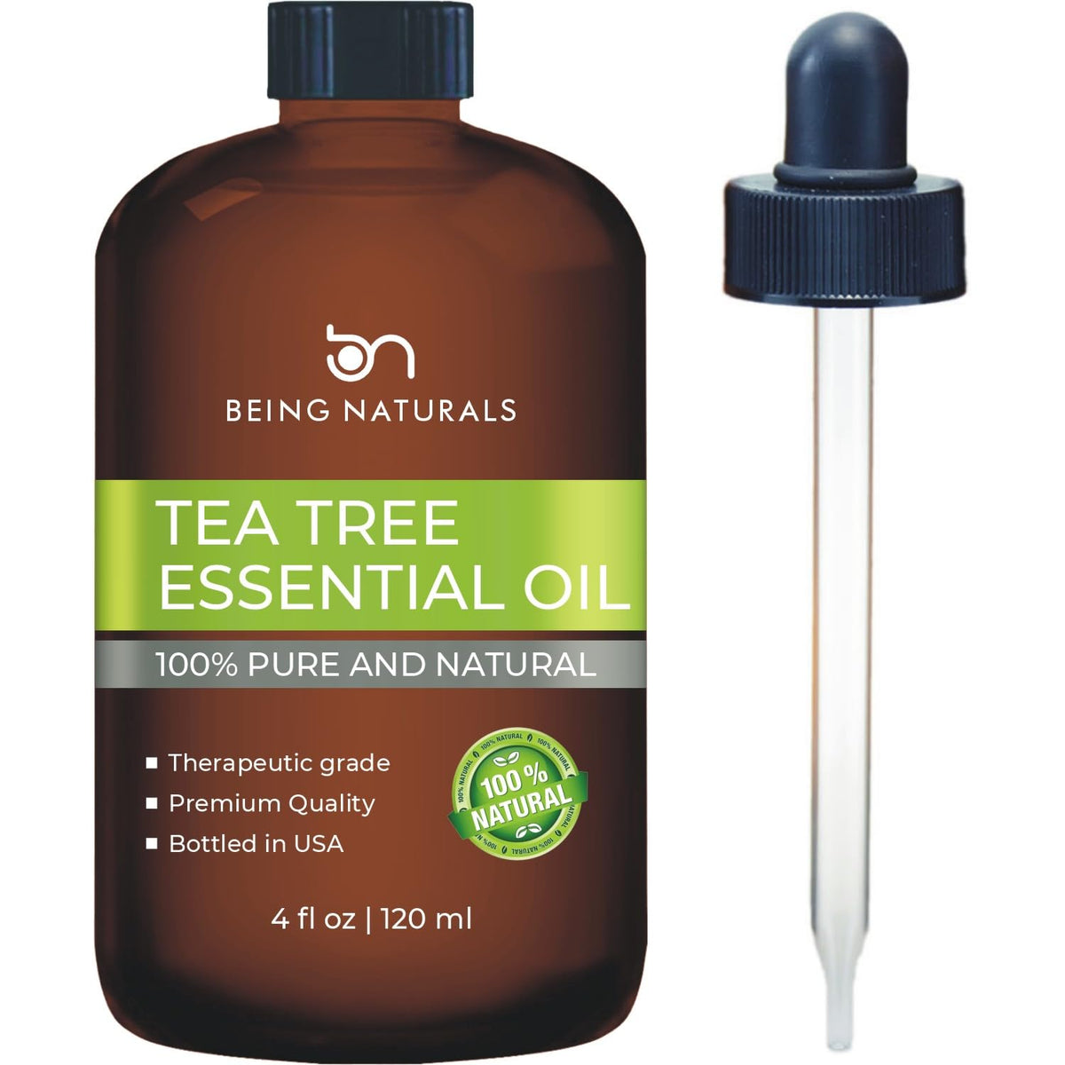 Being Naturals botella frontal 4 fl oz mostrando volumen y etiquetado claro