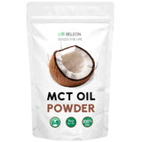 Beleon Goods For Life empaque frontal del MCT Oil Powder, presentación compacta y conveniente