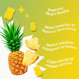 BeLive gominolas en plato con sabor piña que invita a tomar sin azúcar