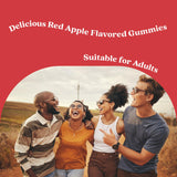 BeLive gomitas junto a manzanas frescas resaltando sabor natural