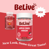 BeLive gomitas en primer plano revelando textura masticable y sabor