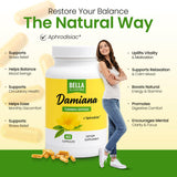 Bella All Natural etiqueta nutricional visible, información clara para el consumidor