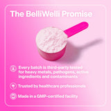 Belli Welli etiqueta nutricional destacando 2 g de azúcar por porción