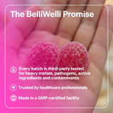 Etiqueta nutricional Belli Welli enfocada en bajo azúcar y componentes claves