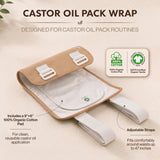 BELMAK detalle de la almohadilla absorbente lista para aceite de ricino
