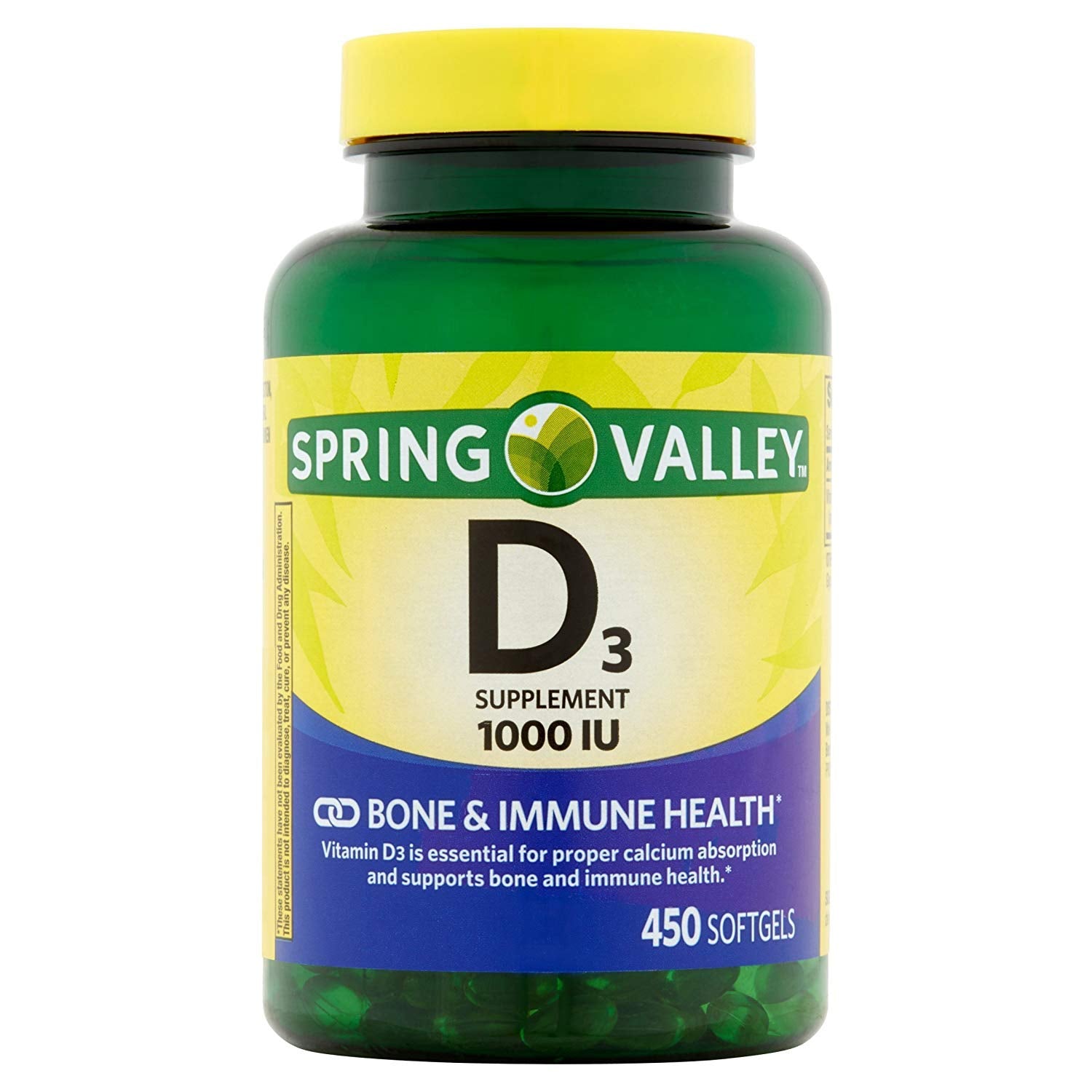 BELOEN frasco frontal de vitamina D-3 1,000 IU, envase grande para uso prolongado