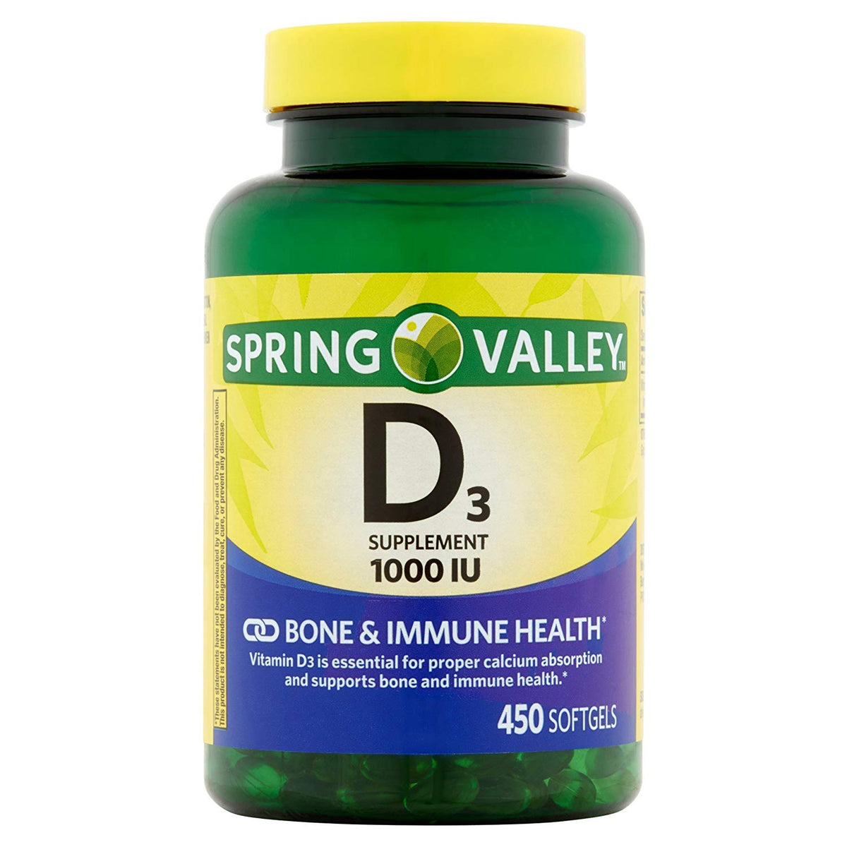 BELOEN frasco frontal de vitamina D-3 1,000 IU, envase grande para uso prolongado