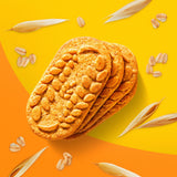 belVita primer plano textura de avena destacando granos integrales saludables