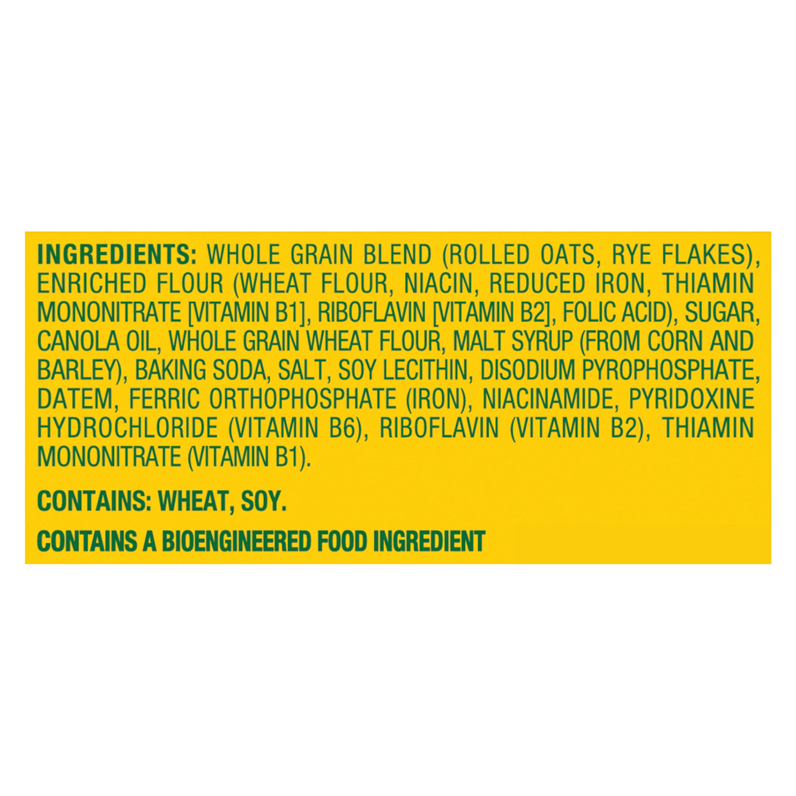 belVita etiqueta nutricional clara para revisar ingredientes y alérgenos