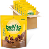belVita paquete frontal mostrando seis bolsas, comodidad para llevar