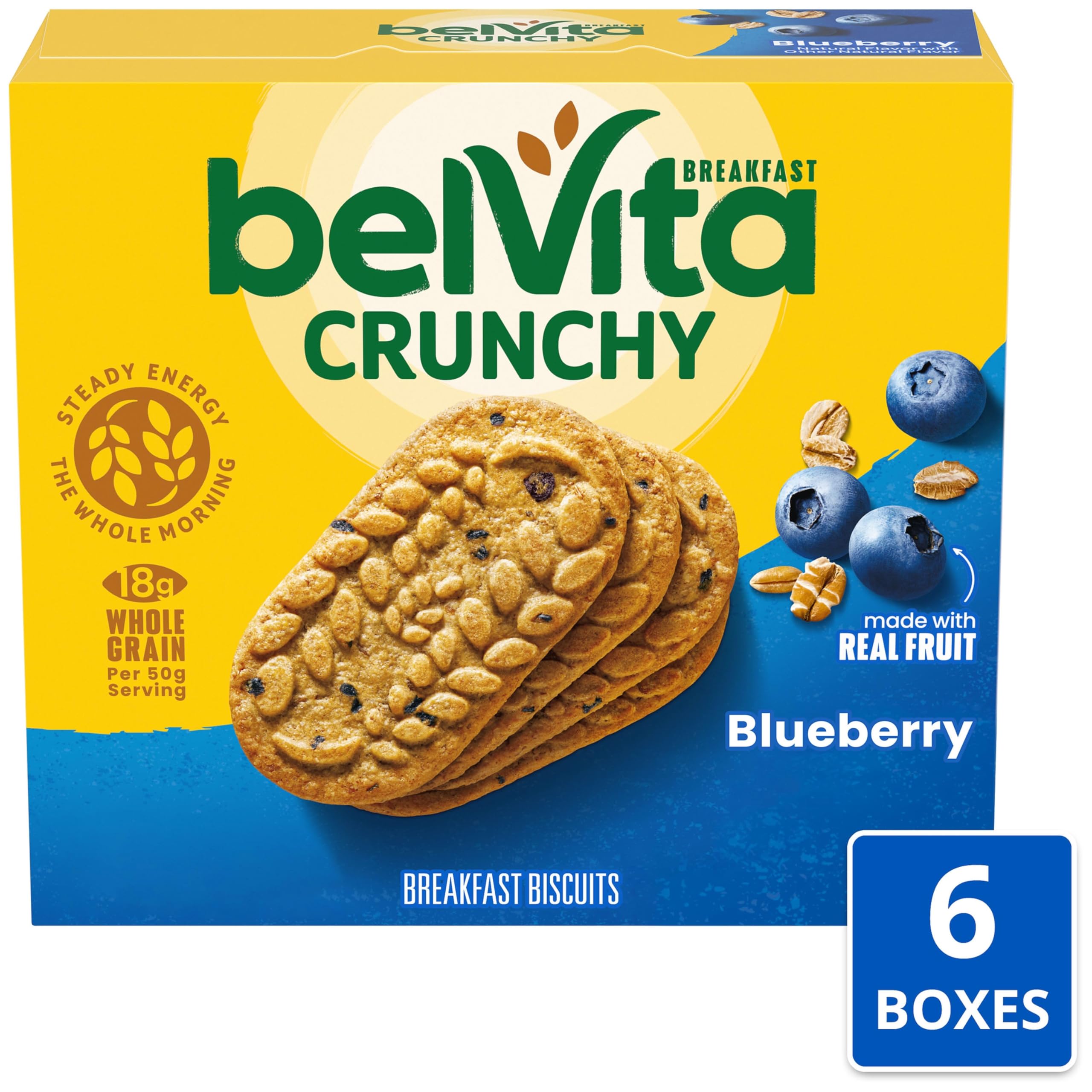 belVita paquete individual abierto con cuatro galletas listo para consumir