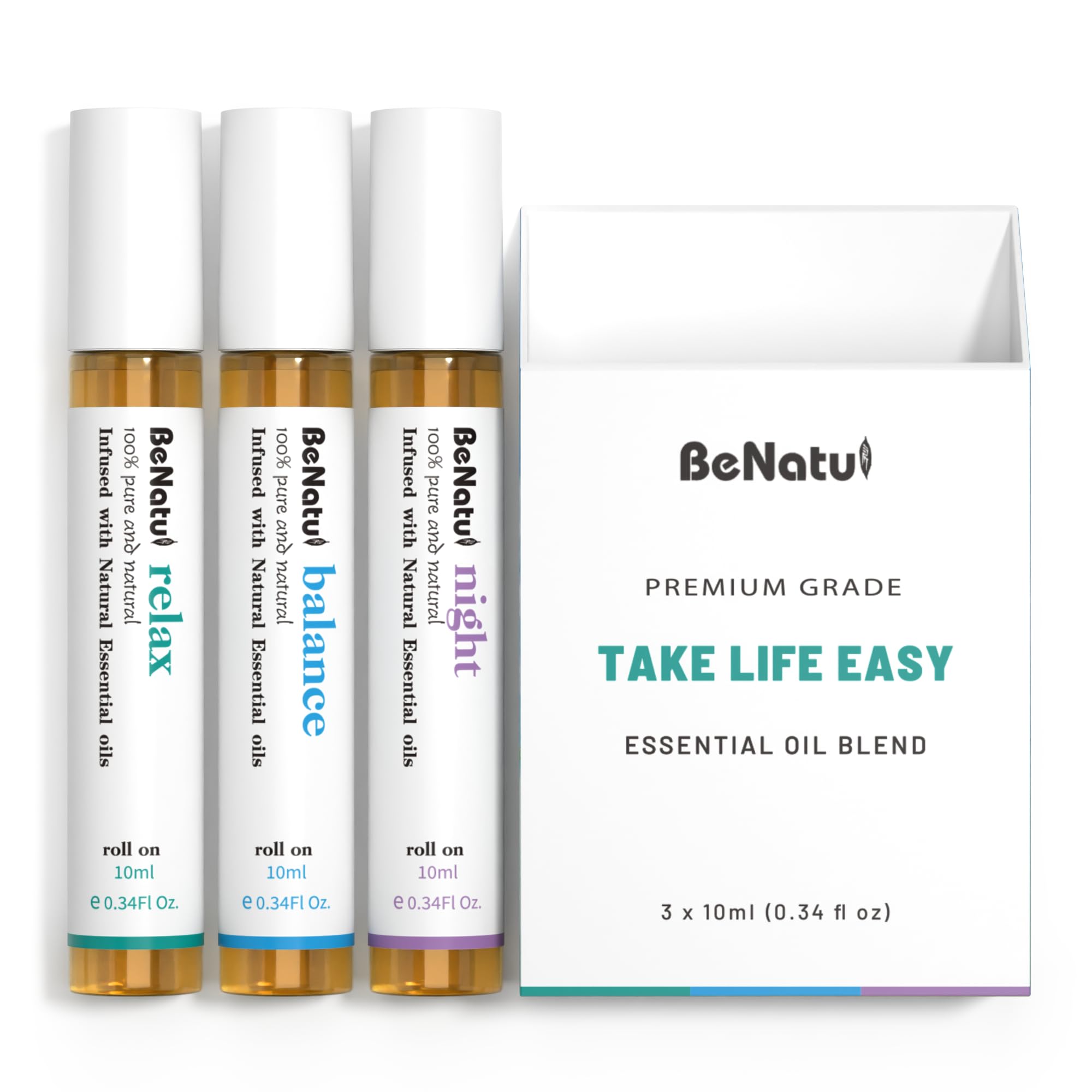 benatu etiquetas de Relax Night Balance con nombres visibles y notas aromáticas