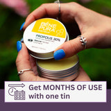 Bene Pura Propolis etiqueta con ingredientes destacando propóleo 30%