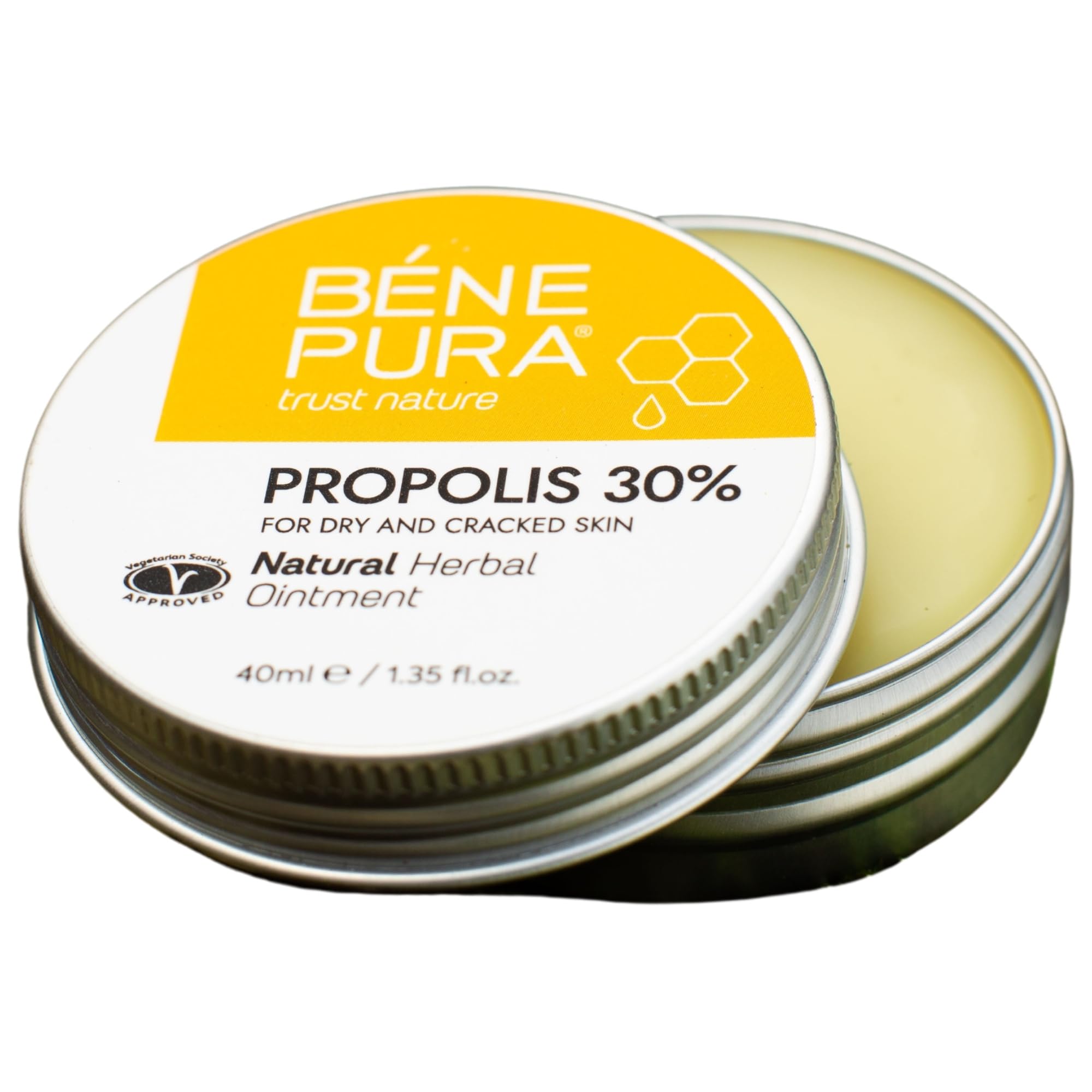 Bene Pura Propolis pomada frontal con alta concentración para alivio rápido