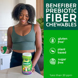 Benefiber botella abierta con tabletas lista para usar inmediata