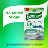 Benefiber comparación de tamaño del sobre, dosis premedida conveniente