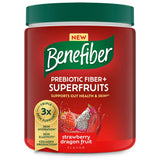 Benefiber frasco frente mostrando etiqueta y sabor fresa pitahaya beneficios