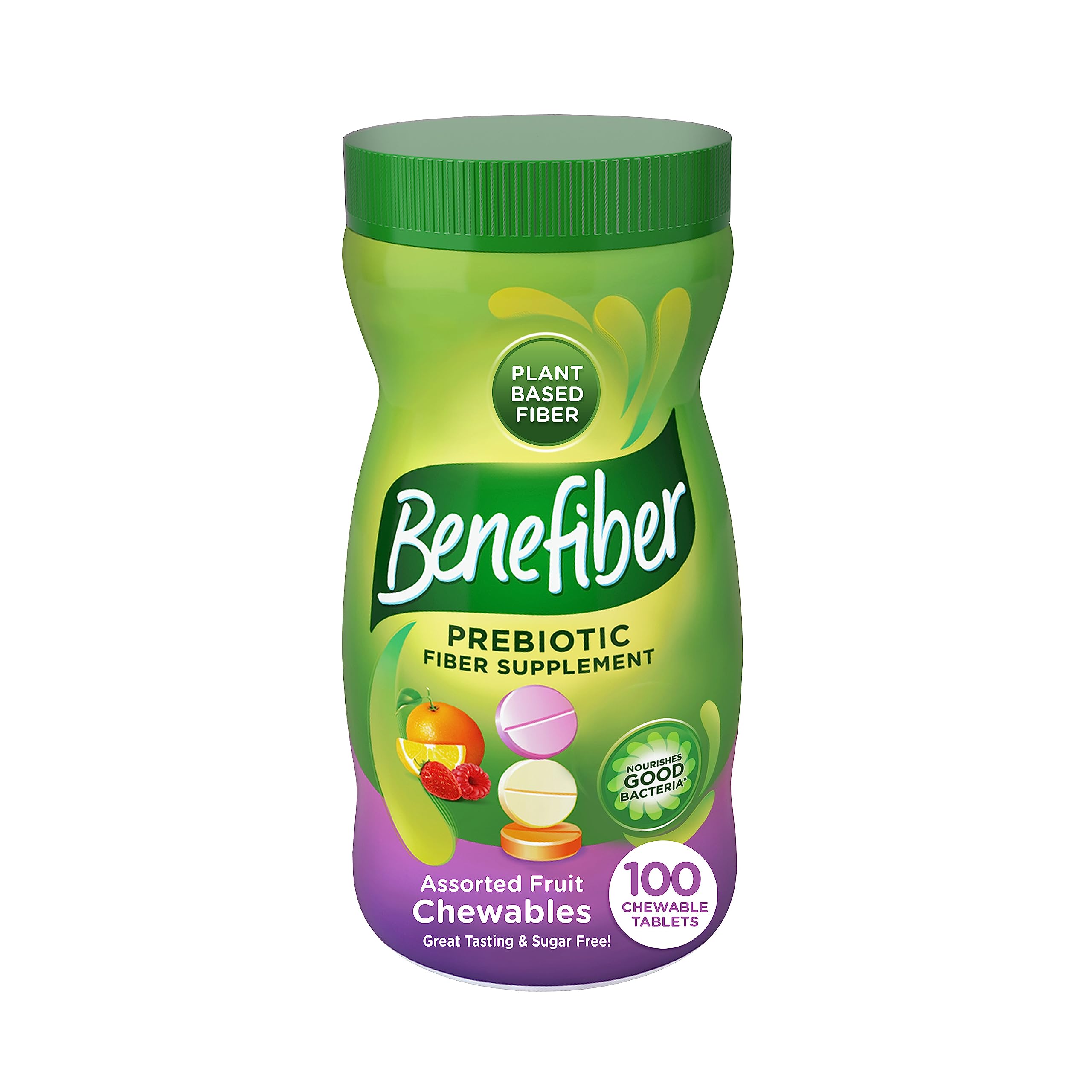 Benefiber envase frontal 100 tabletas muestra conveniencia