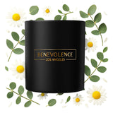 Benevolence LA vela frontal en vidrio negro mate, elegante para decoración