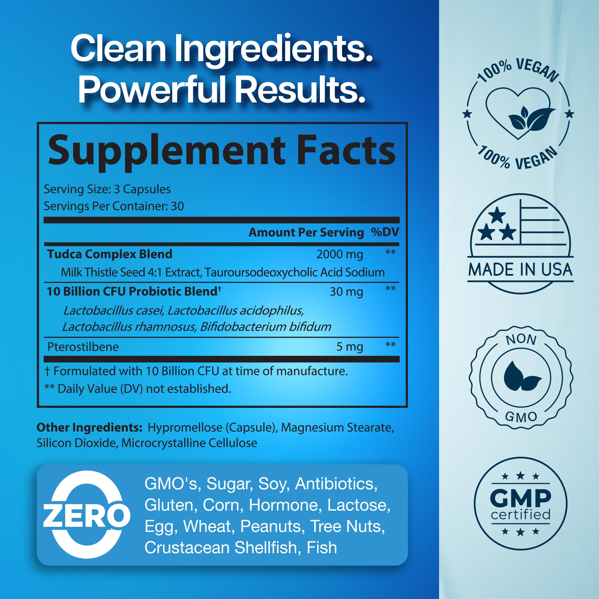 Benevolent etiqueta con ingredientes destacando transparencia y calidad