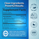 Benevolent etiqueta con ingredientes destacando transparencia y calidad
