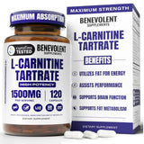 Benevolent Nourishment envase frontal mostrando L Carnitine y pureza del producto