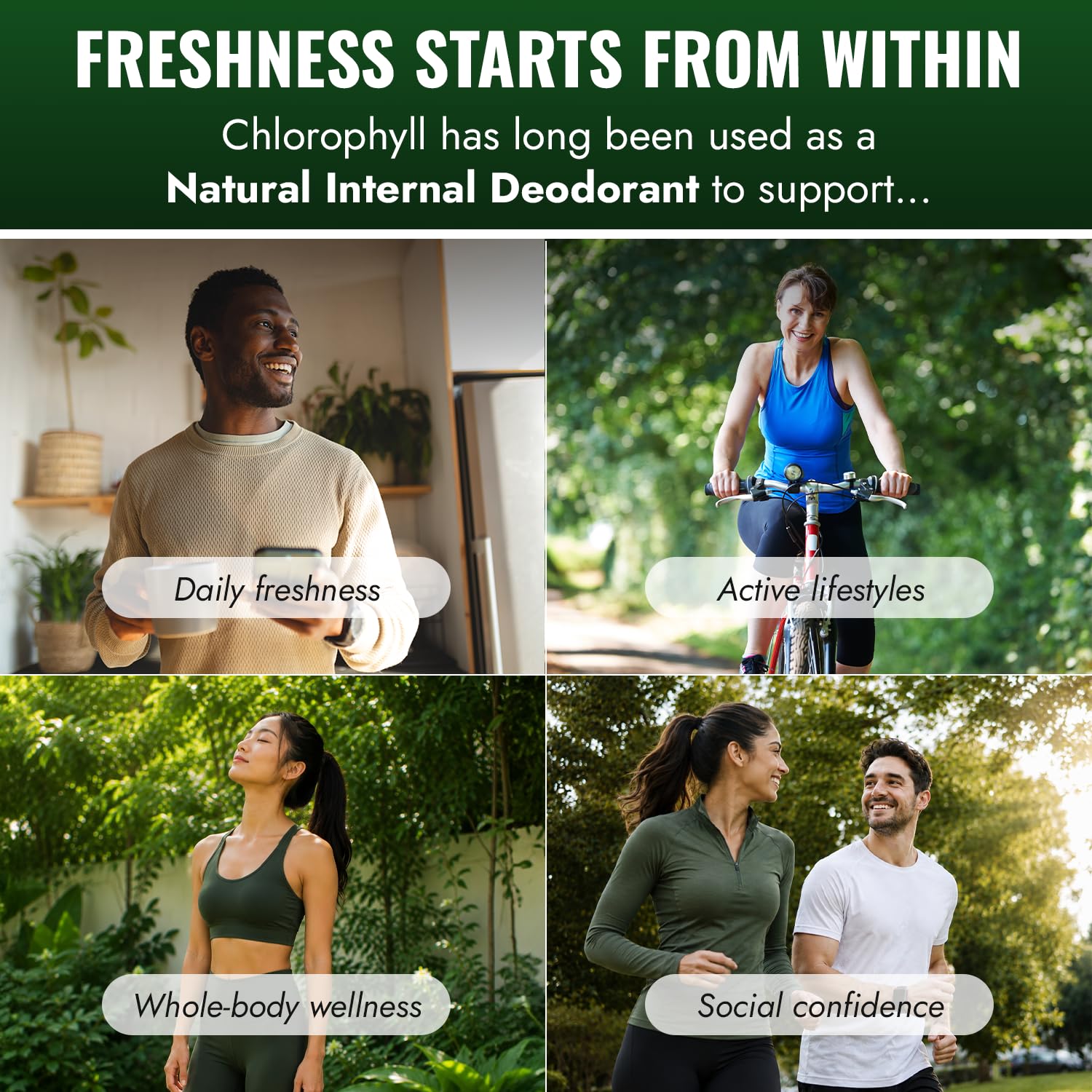 Etiqueta Benevolent Nourishment con información de ingredientes y confianza